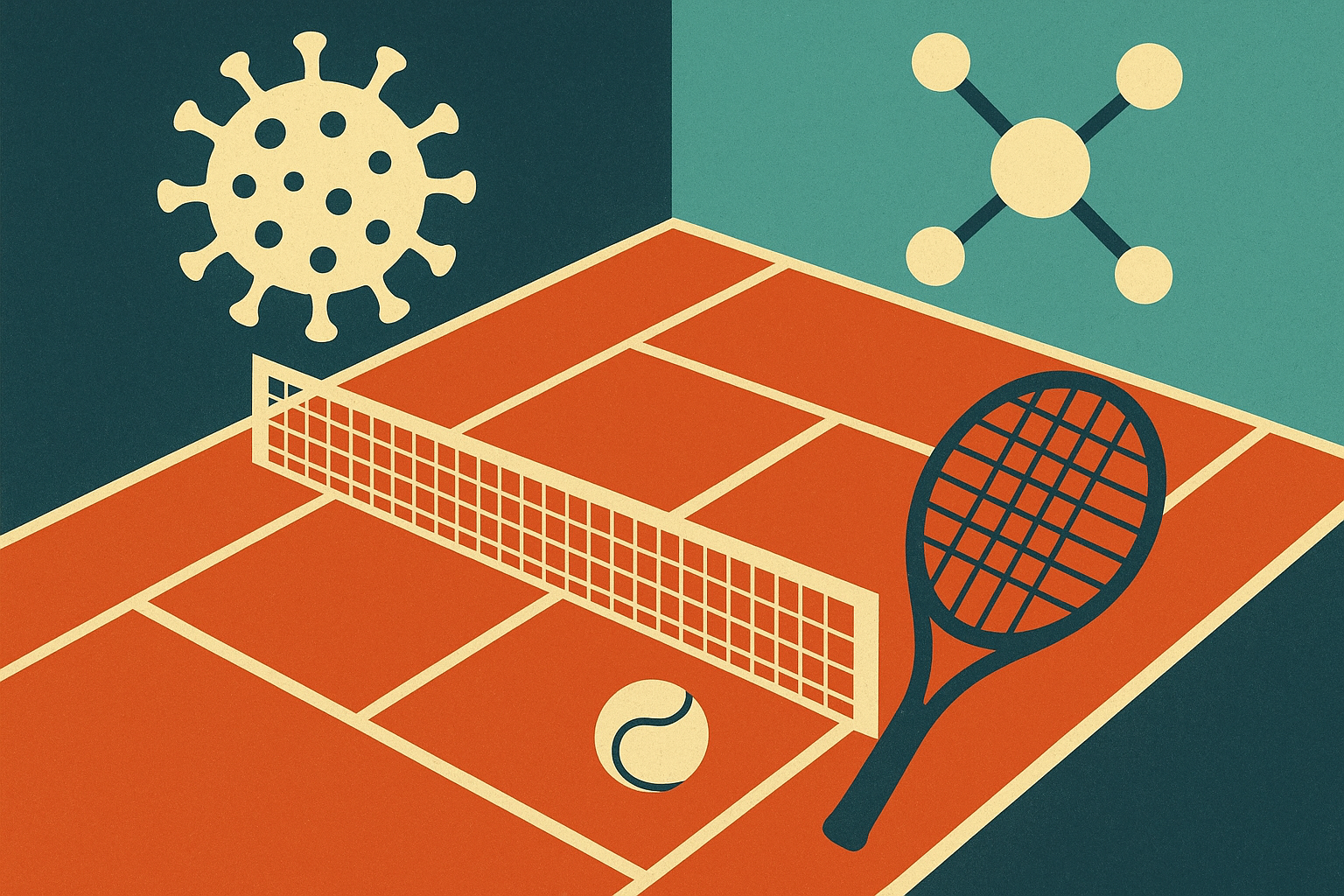 تصویر نمادین ورزش تنیس