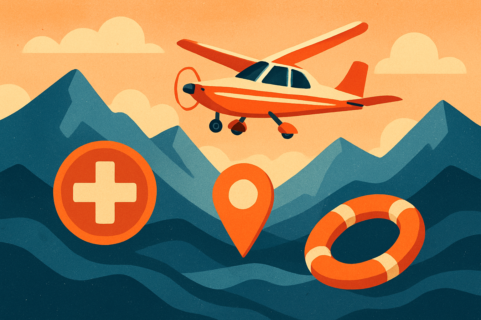 هواپیما در آسمان ابری