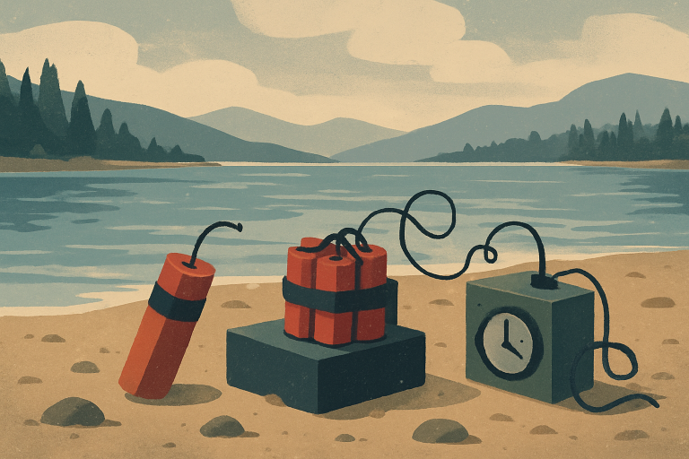 کشف بمب‌های لوله‌ای کنار ساحل