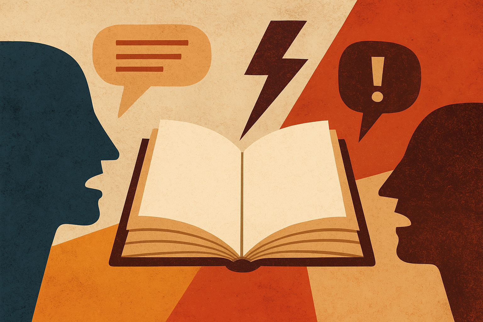 تصویر نمادین مرتبط با موضوع ادبیات و سیاست