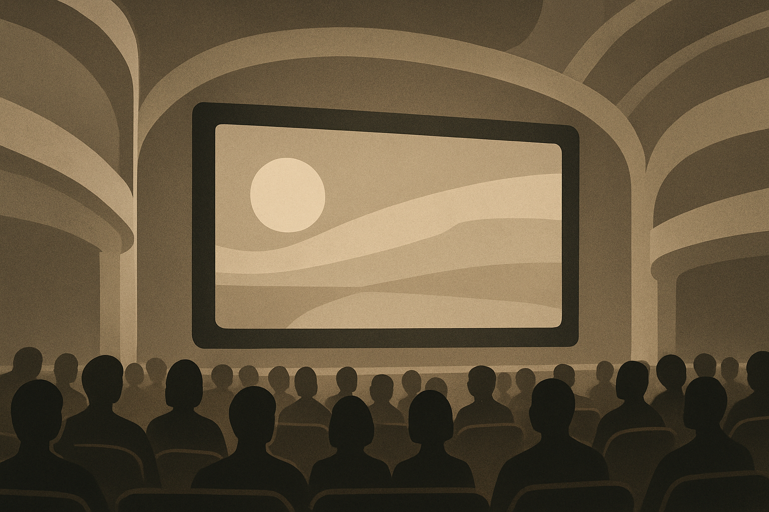 نمای داخلی خانه اپرای سیدنی با نورپردازی ملایم