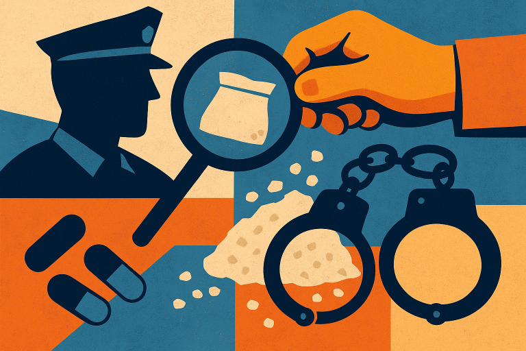 توقیف خودرو پلیس برای کشف مواد مخدر