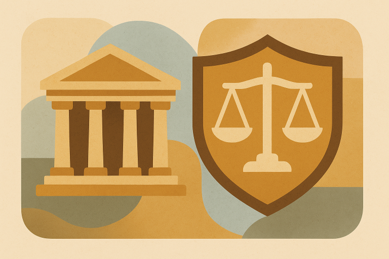 نمای نمادین سایت میراث فرهنگی با نورپردازی ملایم