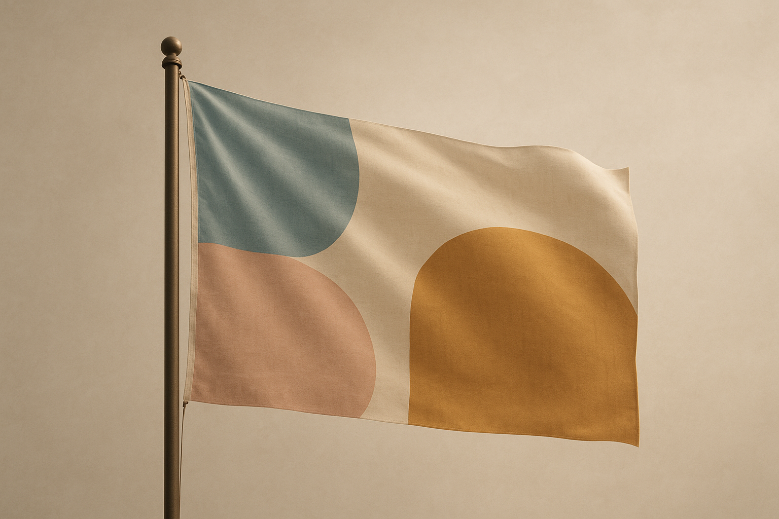 تصویر نمادین پرچم استرالیا با نورپردازی ملایم