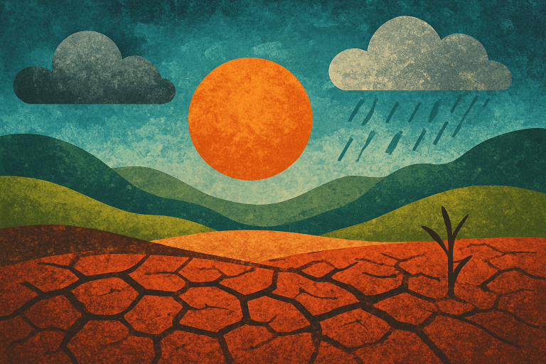 نمای کلی منطقه طبیعی کیمبرلی با چشم‌اندازی از زمین‌ها و آسمان