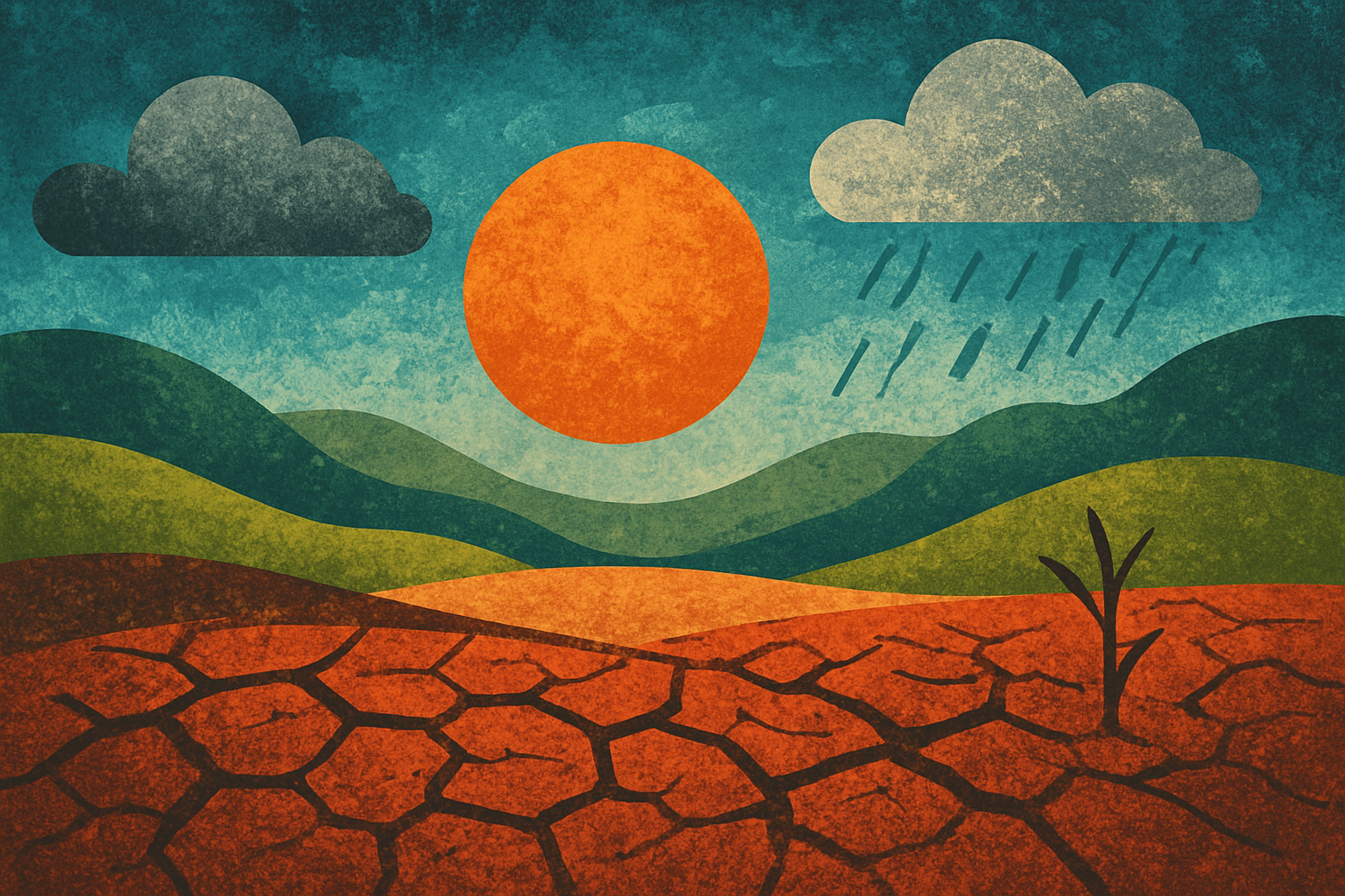 نمای کلی منطقه طبیعی کیمبرلی با چشم‌اندازی از زمین‌ها و آسمان