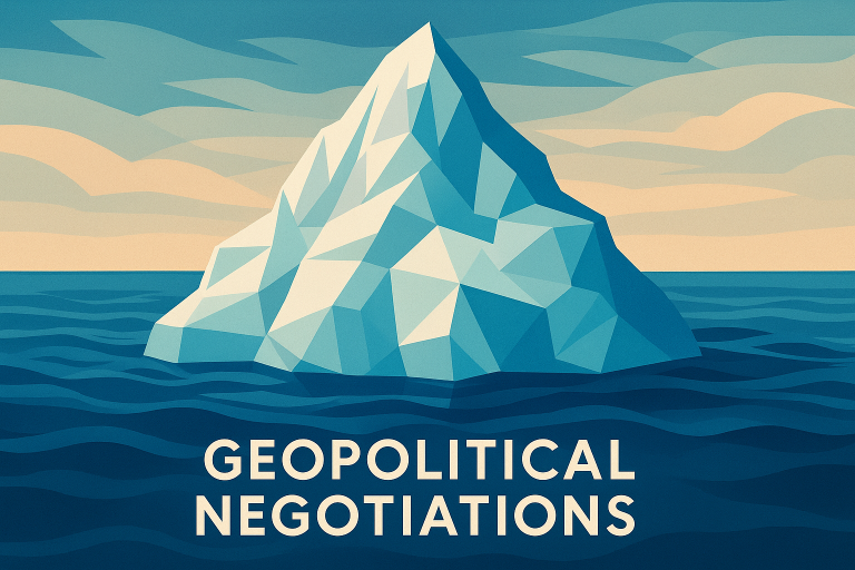 جزیره گرینلند در نقشه جهان