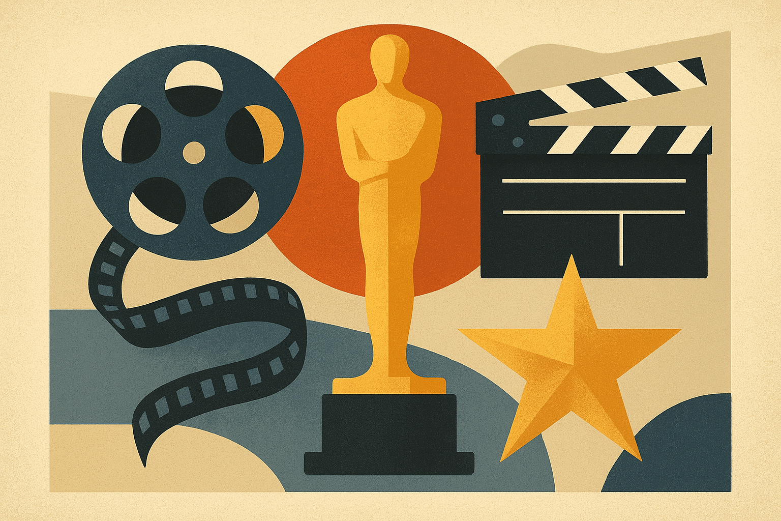 تصویری انتزاعی مرتبط با فصل جوایز سینمایی
