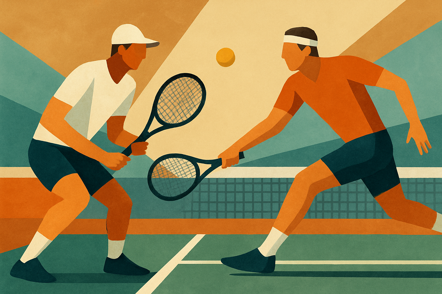 دیدار تنیسورهای جوان در زمین مسابقات اوپن استرالیا