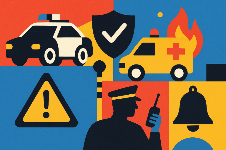 تصویر نمادین تیراندازی و عملیات پلیسی