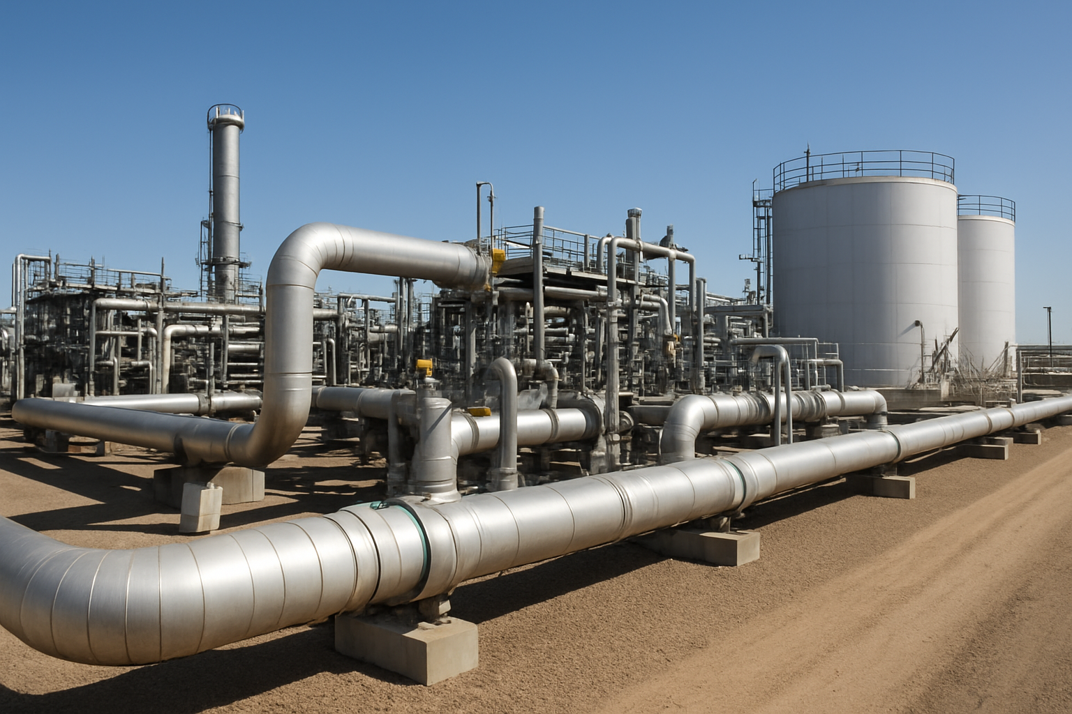 نمای کارخانه گاز طبیعی مایع در داروین