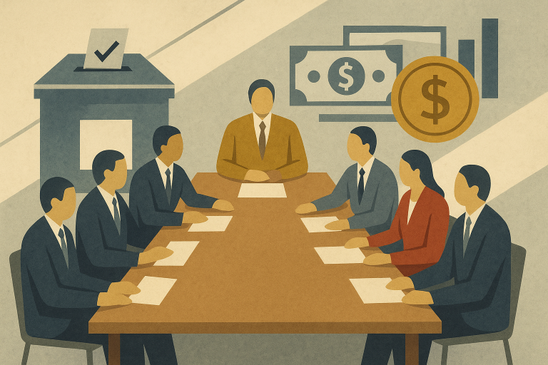 جلسه کمیسیون انتخابات با نمادهای انتخاباتی