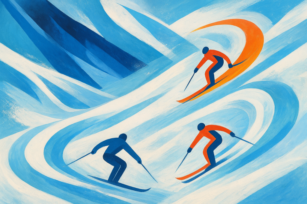 تصویر نمادین اسکی آزاد زمستانی