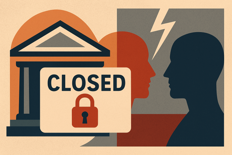 تصویر نمادین حساب‌های بانکی بسته‌شده