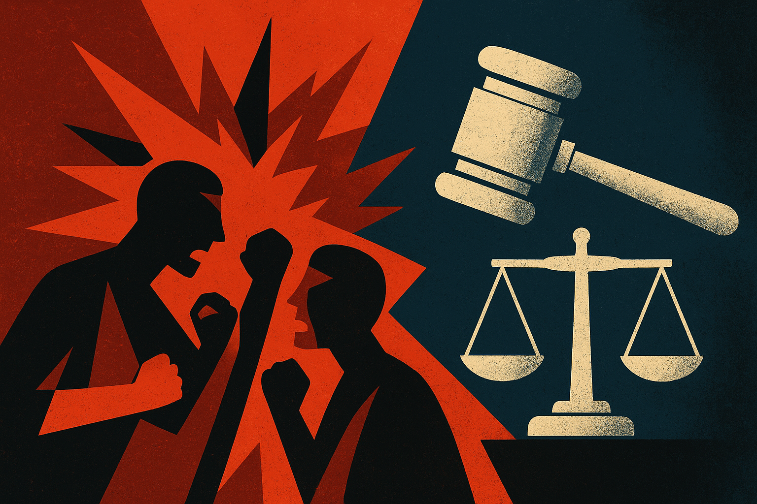 تصویر نمادین نزاع خیابانی