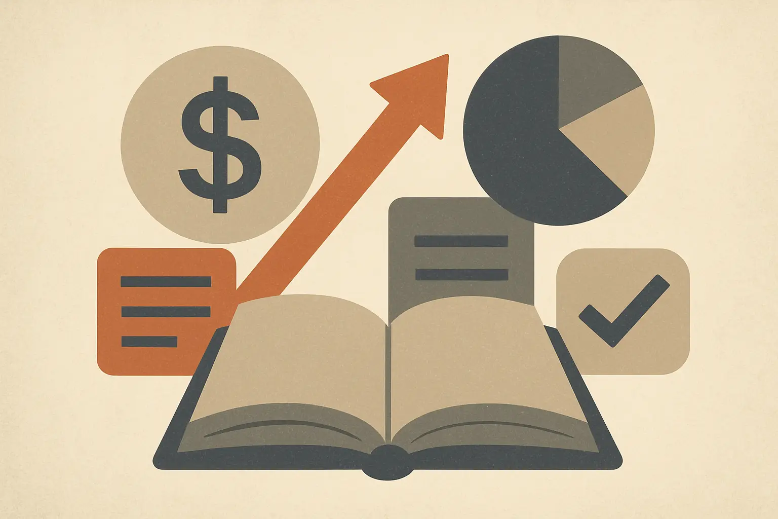 نمادی انتزاعی از مفاهیم اقتصادی و آموزشی