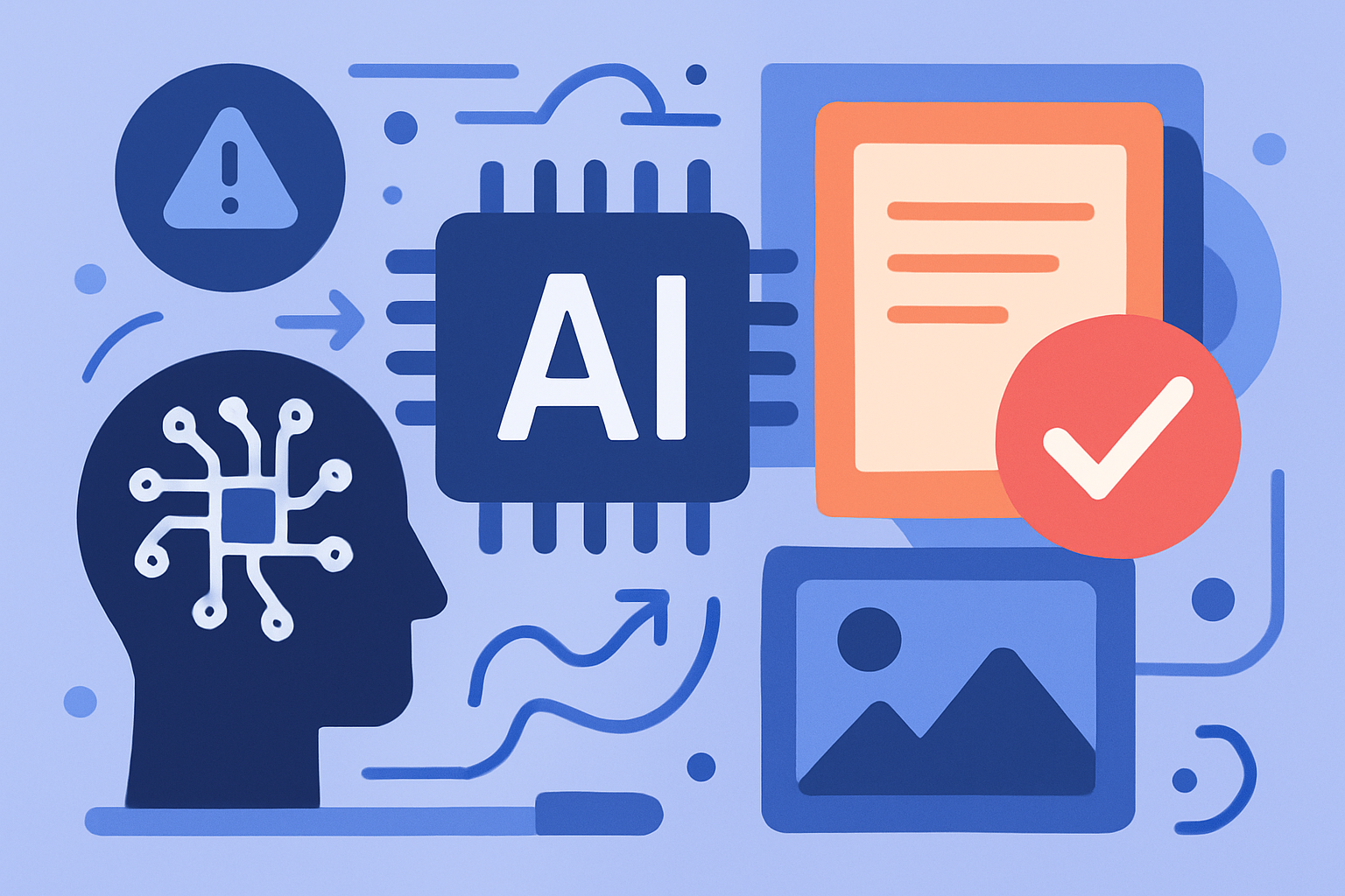 تصویر مفهومی هوش مصنوعی با پس‌زمینه انتزاعی