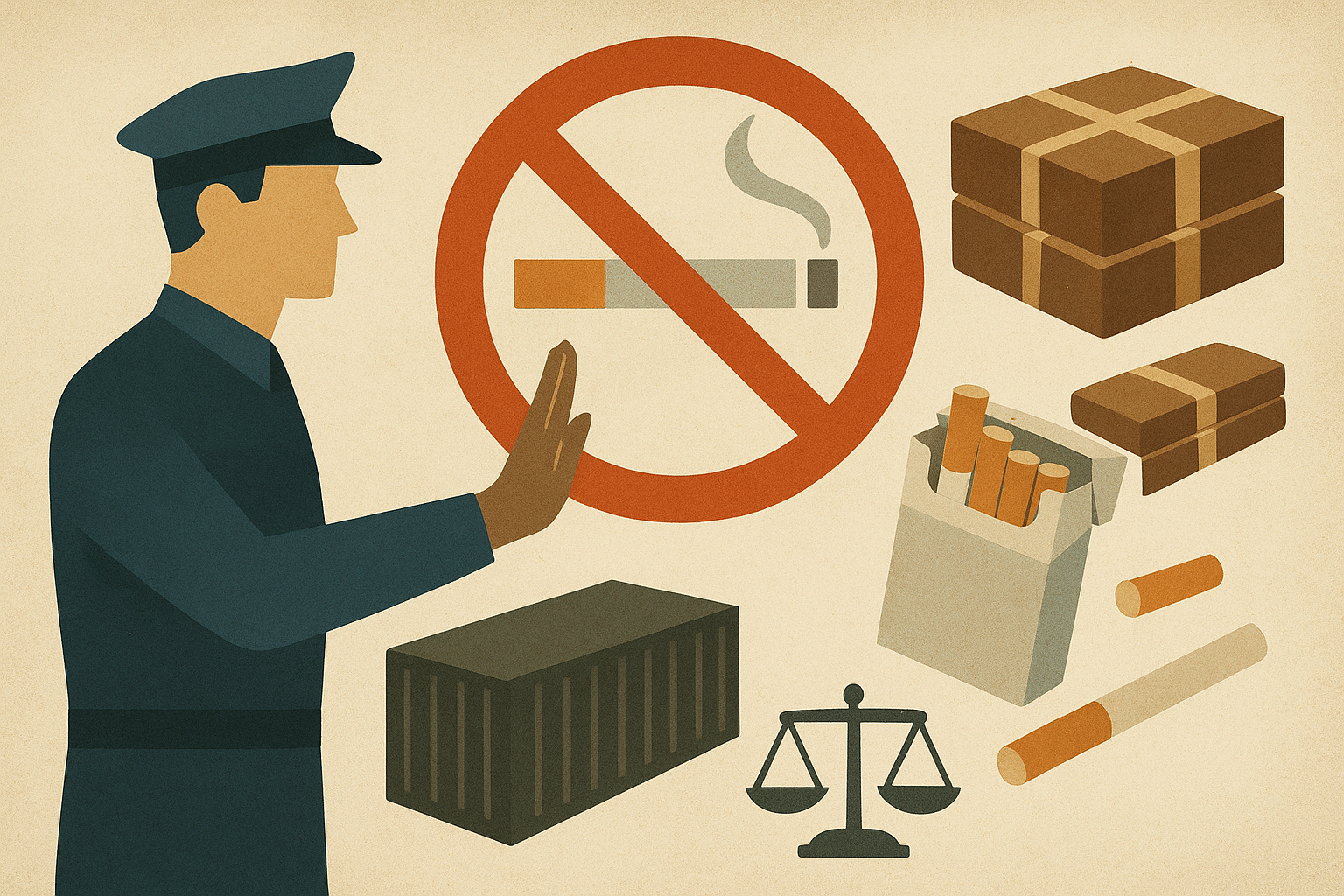 بازرسی فروشگاه‌های دخانیات در شهری بزرگ