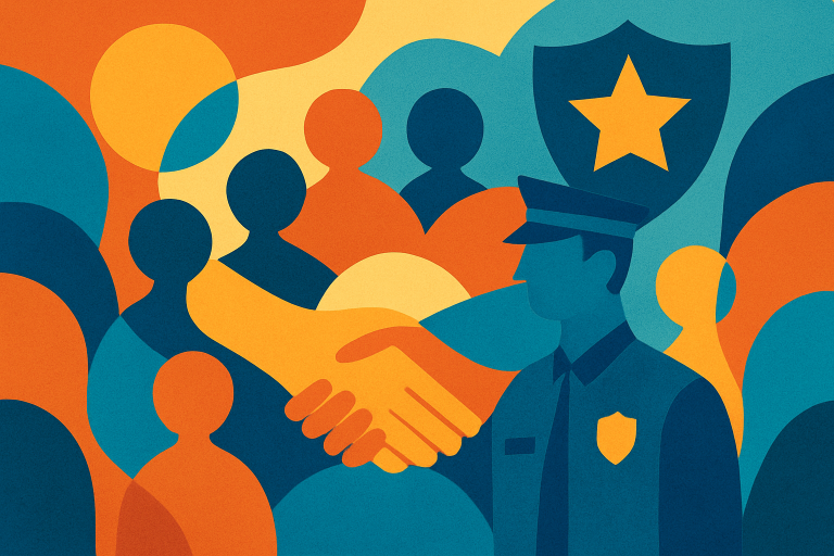 دیدار امام جماعت با مسئولان پلیس در مسجد