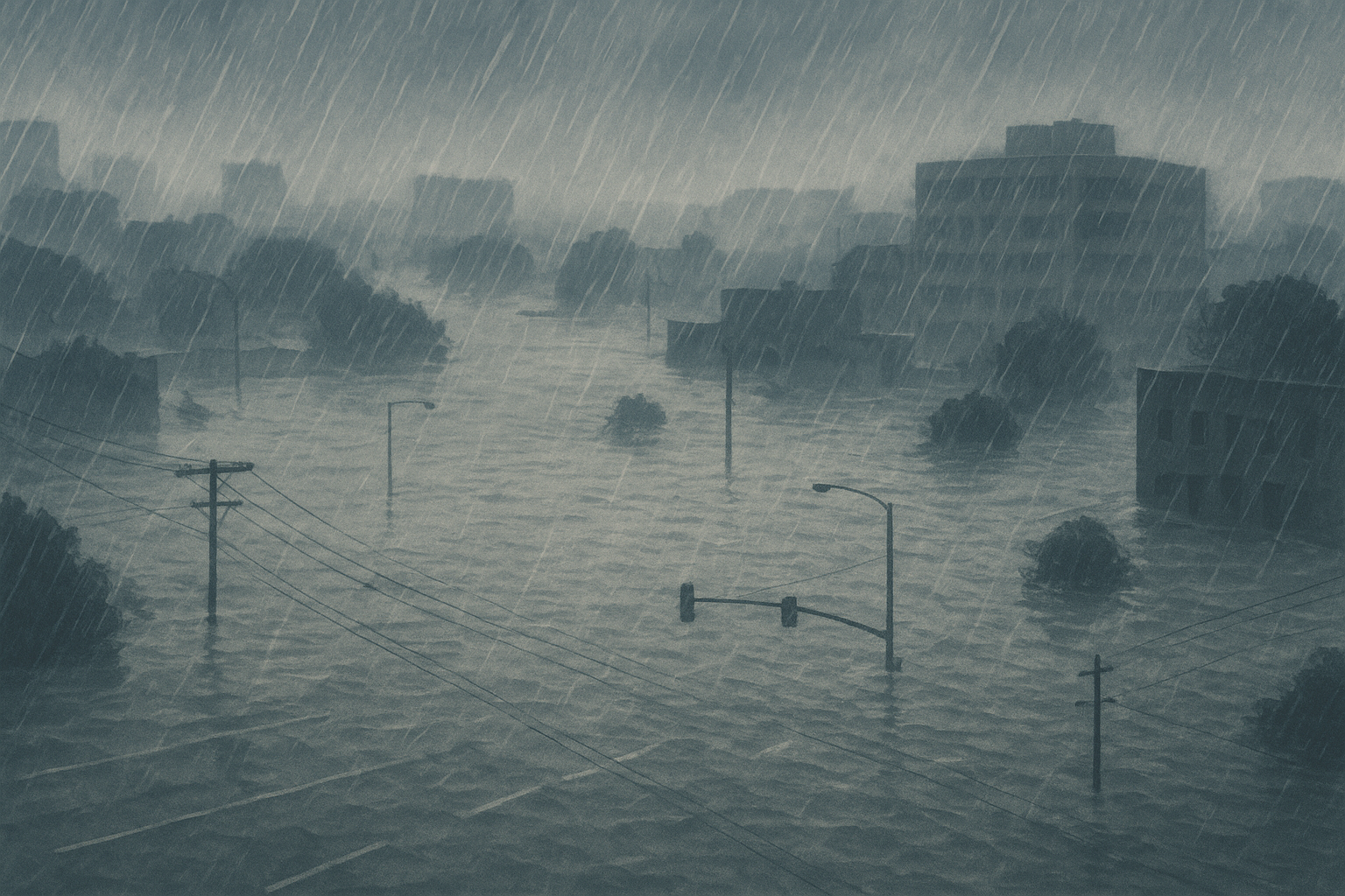 تصویر نمادین آبگرفتگی خیابان‌ها