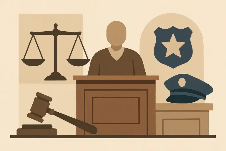 دادگاه صدور حکم برای افسر سابق پلیس