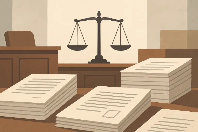 دادگاه تایلندی با اسناد حقوقی