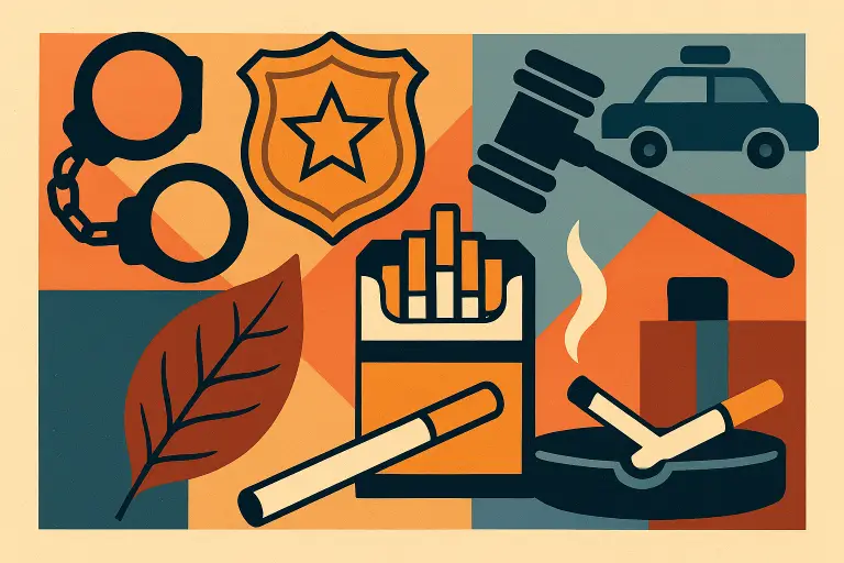 محصولات دخانی توقیف شده توسط مقامات